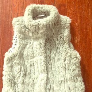 Zara Girls faux fur vest